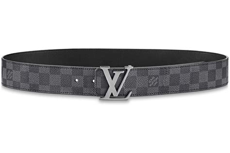 LV Initiales 40mm Reversible Belt Damier Graphite Canvas 